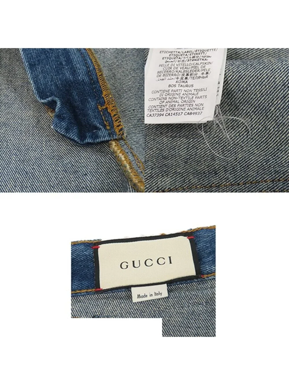 Gucci brand denim